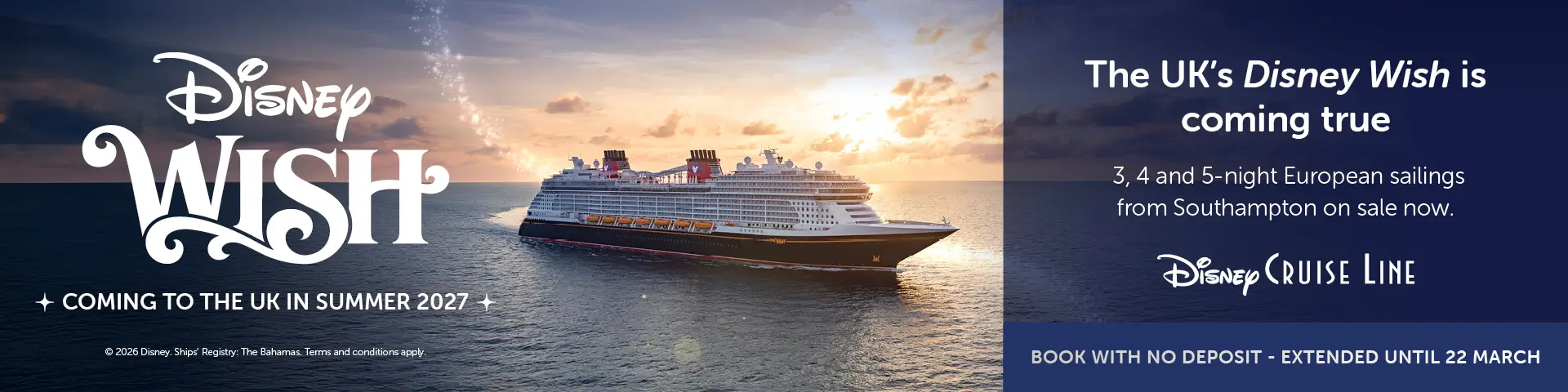 Disney Wish Summer 2027 sailings are ON SALE NOW